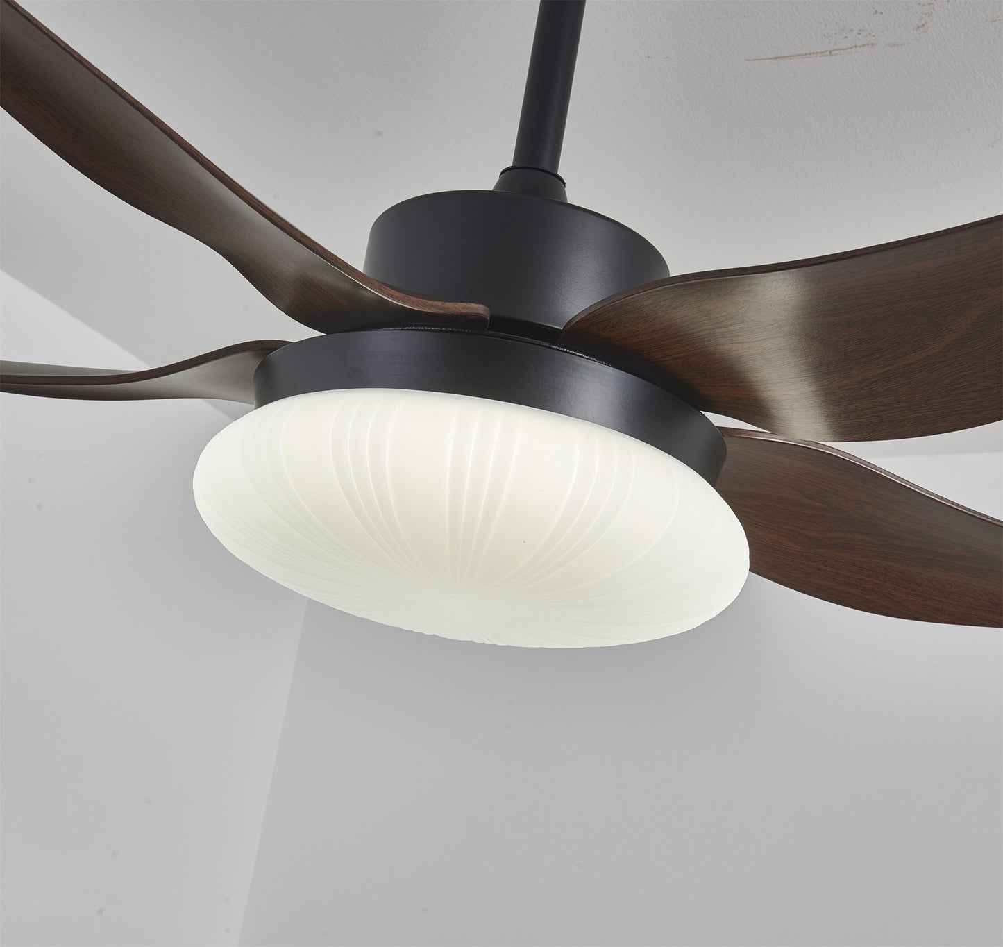 Moderne plafondventilator met verlichting en afstandsbediening hout design 106 cm
