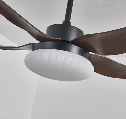 Moderne plafondventilator met verlichting en afstandsbediening hout design 106 cm