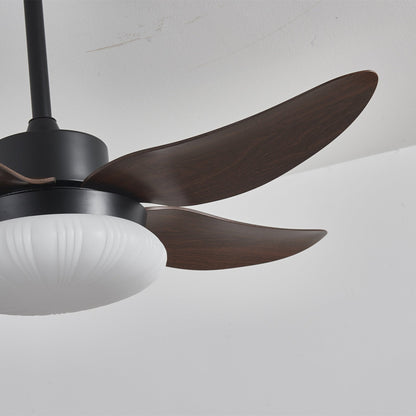 Moderne plafondventilator met verlichting en afstandsbediening hout design 106 cm