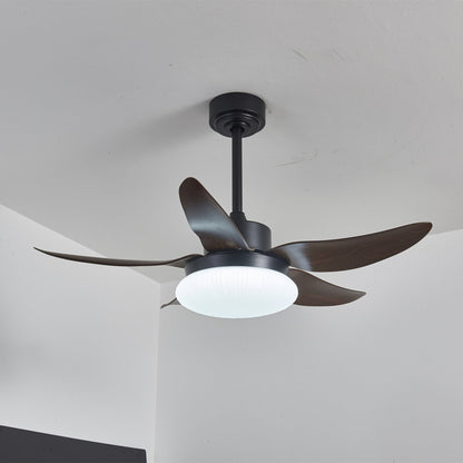 Moderne plafondventilator met verlichting en afstandsbediening hout design 106 cm