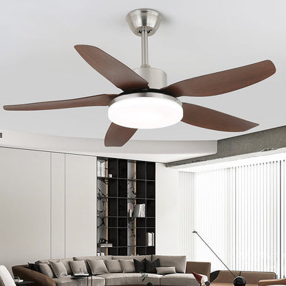 Plafondventilator met Verlichting en Afstandsbediening - Stijlvol Design met Houten Bladen - Energiezuinige LED - Verstelbare Snelheden
