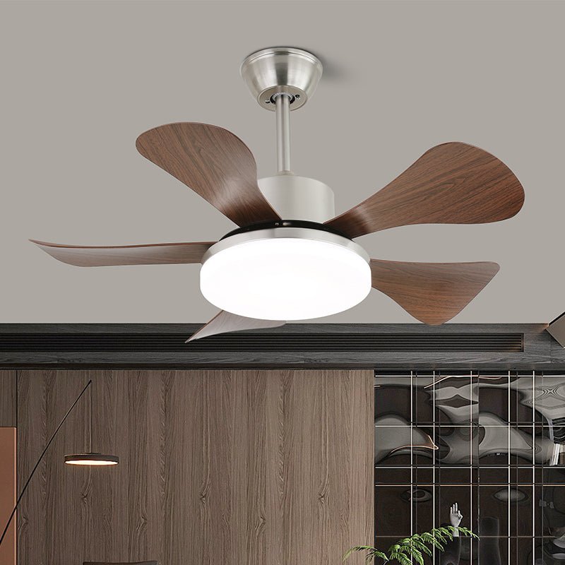 Plafondventilator met Verlichting en Afstandsbediening - Stijlvol Design met Houten Bladen - Energiezuinige LED - Verstelbare Snelheden