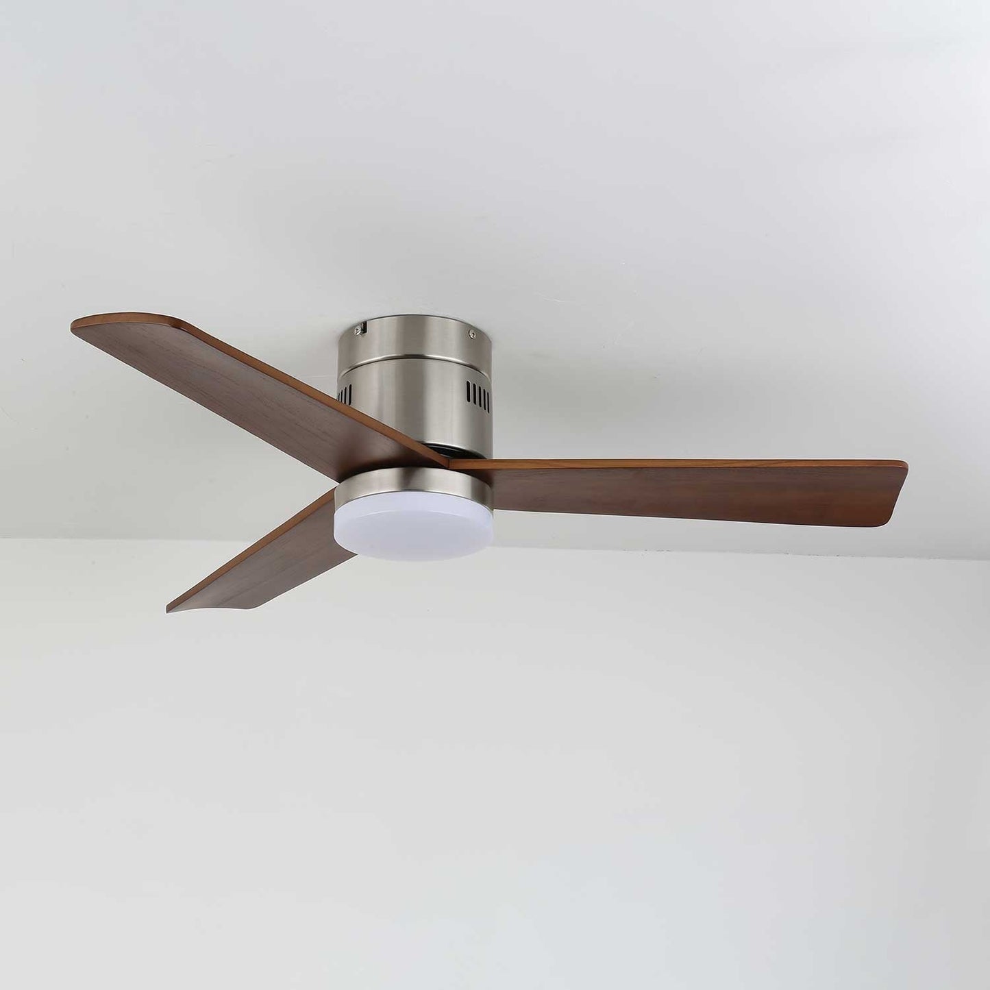 Plafondventilator met Verlichting Moderne Minimalistische Houtlook