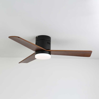 Plafondventilator met Verlichting Moderne Minimalistische Houtlook