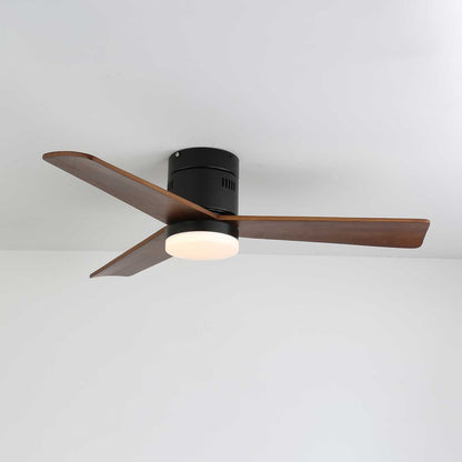 Plafondventilator met Verlichting Moderne Minimalistische Houtlook
