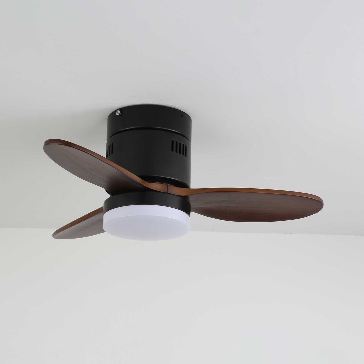 Plafondventilator met Verlichting Moderne Minimalistische Houtlook