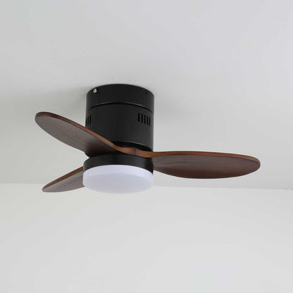 Plafondventilator met Verlichting Moderne Minimalistische Houtlook