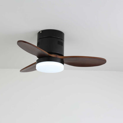 Plafondventilator met Verlichting Moderne Minimalistische Houtlook