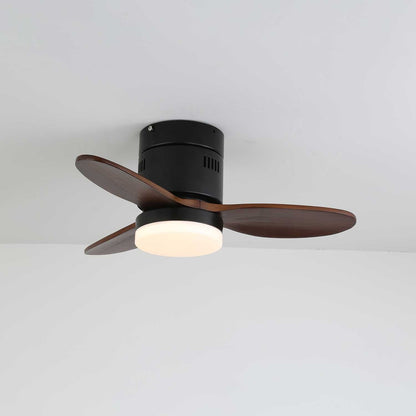 Plafondventilator met Verlichting Moderne Minimalistische Houtlook