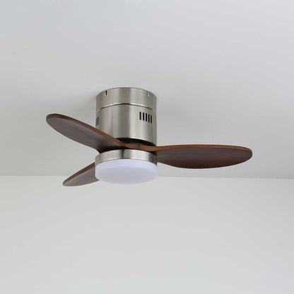 Plafondventilator met Verlichting Moderne Minimalistische Houtlook