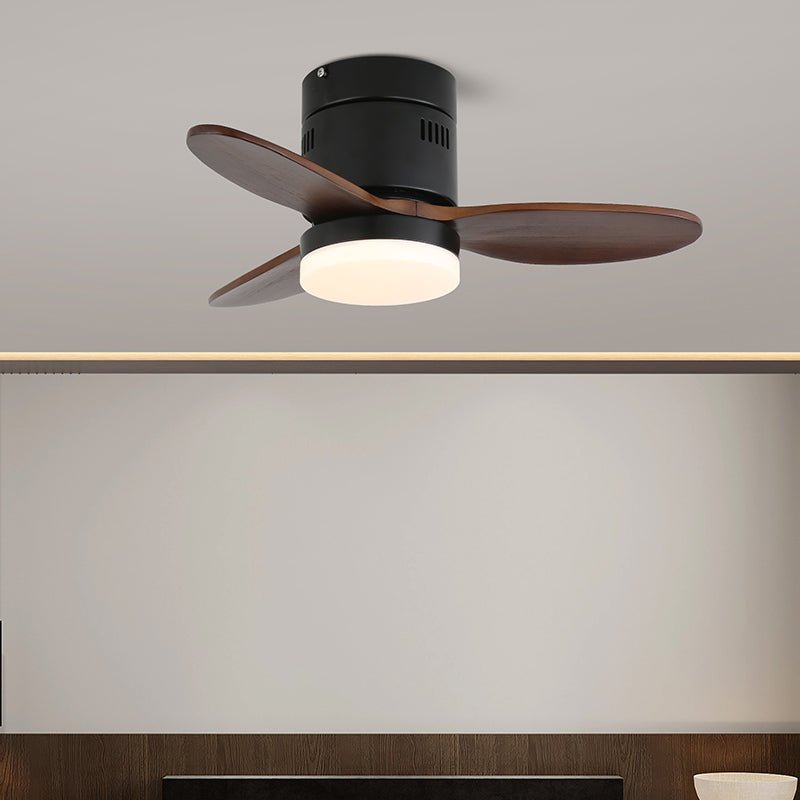 Plafondventilator met Verlichting Moderne Minimalistische Houtlook