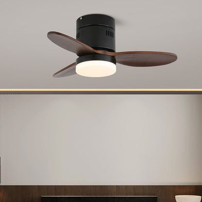 Plafondventilator met Verlichting Moderne Minimalistische Houtlook