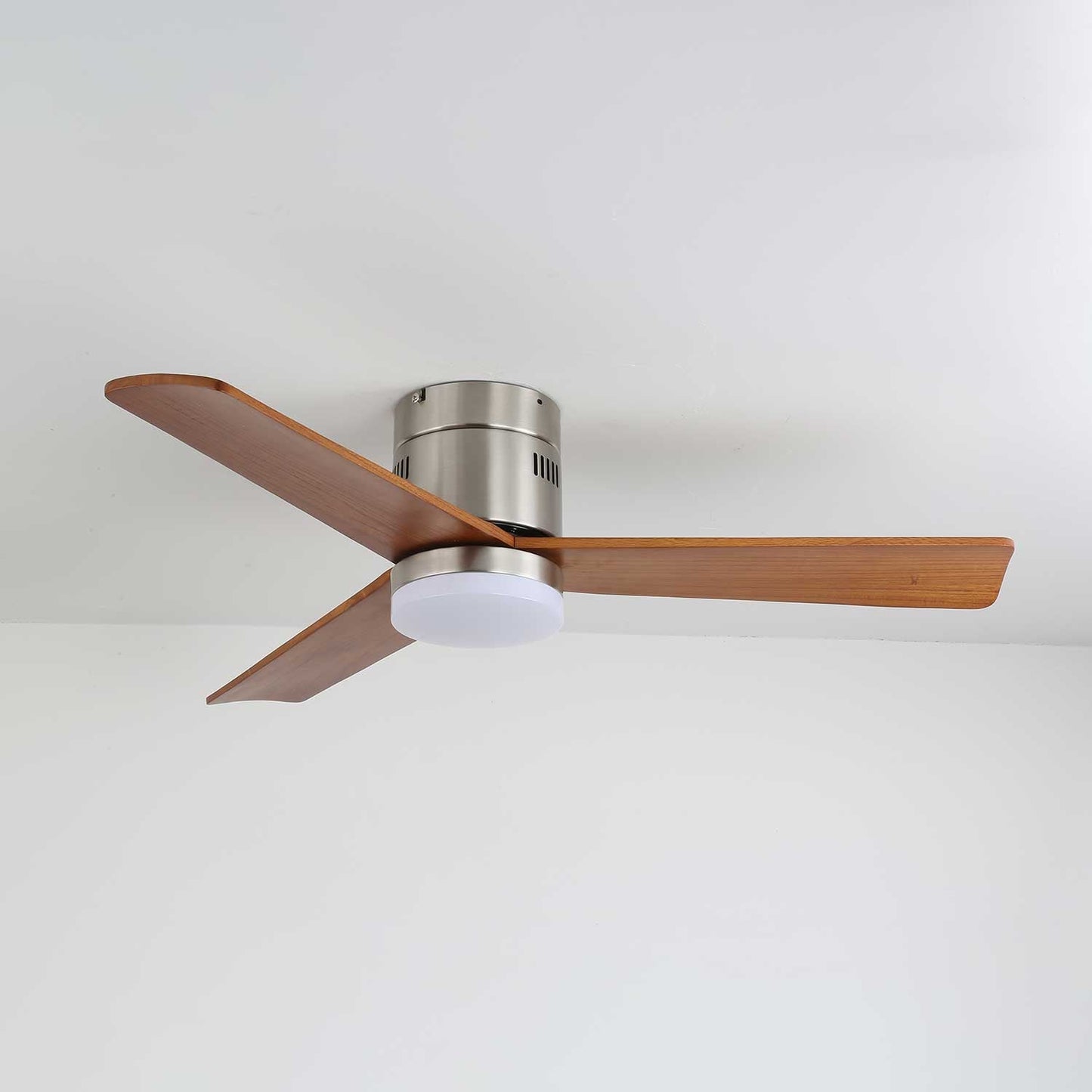 Plafondventilator met Verlichting Moderne Minimalistische Houtlook