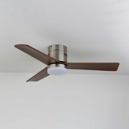 Plafondventilator met Verlichting Moderne Minimalistische Houtlook