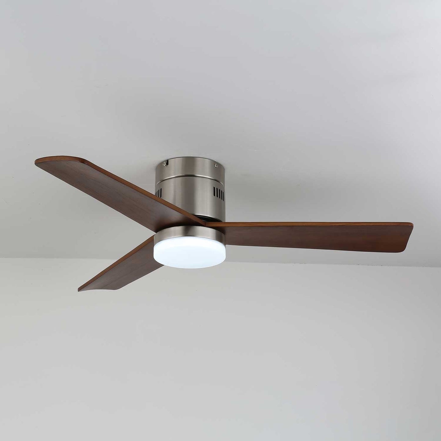 Plafondventilator met Verlichting Moderne Minimalistische Houtlook