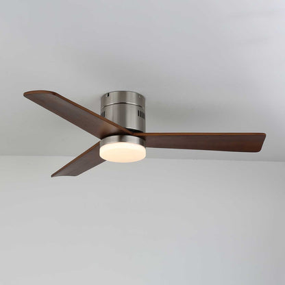 Plafondventilator met Verlichting Moderne Minimalistische Houtlook