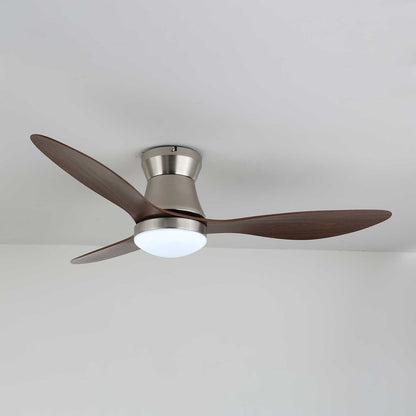 Moderne Plafondventilator Zerath met Verlichting in Hout en Metaal – Ø106cm – 6 Snelheden – Afstandsbediening – Stille Motor Ventilatorlamp Slaapkamer Woonkamer Eetkamer Ventilatoren Plafond