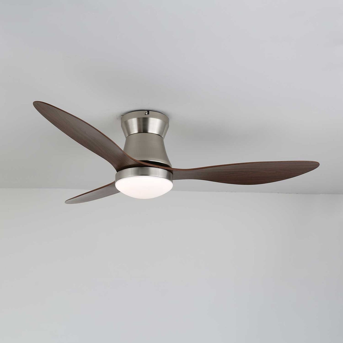 Moderne Plafondventilator Zerath met Verlichting in Hout en Metaal – Ø106cm – 6 Snelheden – Afstandsbediening – Stille Motor Ventilatorlamp Slaapkamer Woonkamer Eetkamer Ventilatoren Plafond