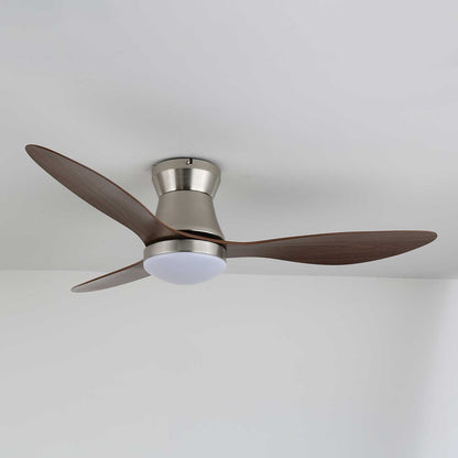 Moderne Plafondventilator Zerath met Verlichting in Hout en Metaal – Ø106cm – 6 Snelheden – Afstandsbediening – Stille Motor Ventilatorlamp Slaapkamer Woonkamer Eetkamer Ventilatoren Plafond