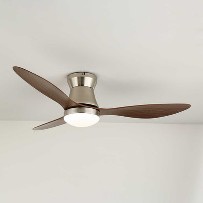 Moderne Plafondventilator Zerath met Verlichting in Hout en Metaal – Ø106cm – 6 Snelheden – Afstandsbediening – Stille Motor Ventilatorlamp Slaapkamer Woonkamer Eetkamer Ventilatoren Plafond