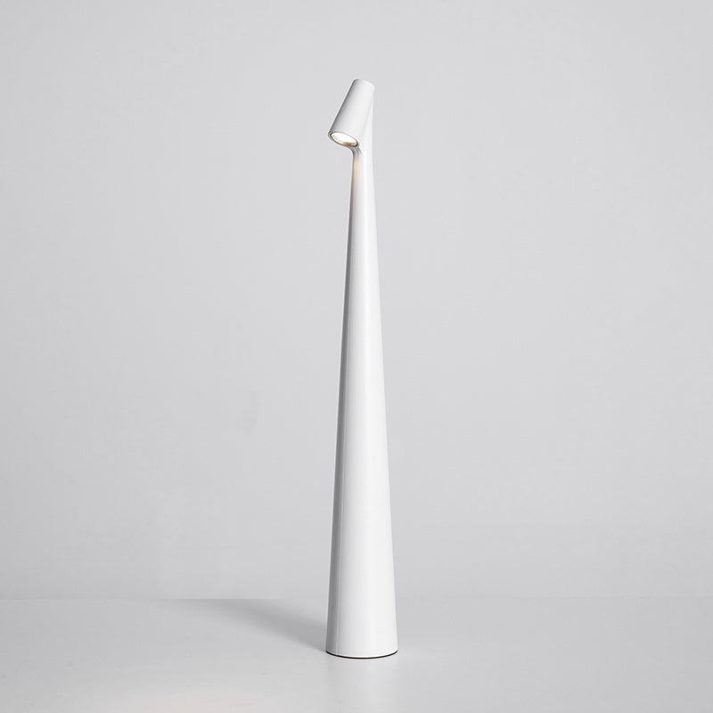 Oplaadbare Tafellamp Aluminium Dimbaar LED Touch Bedlamp Draadloos Design Kegelvormige Lampenkap Modern 45cm Acculamp