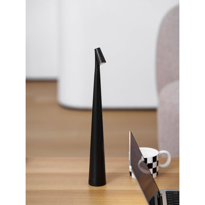 Oplaadbare Tafellamp Aluminium Dimbaar LED Touch Bedlamp Draadloos Design Kegelvormige Lampenkap Modern 45cm Acculamp