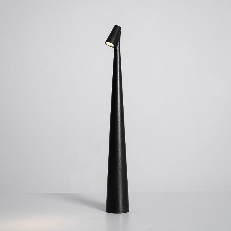Oplaadbare Tafellamp Aluminium Dimbaar LED Touch Bedlamp Draadloos Design Kegelvormige Lampenkap Modern 45cm Acculamp