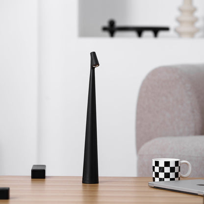 Oplaadbare Tafellamp Aluminium Dimbaar LED Touch Bedlamp Draadloos Design Kegelvormige Lampenkap Modern 45cm Acculamp