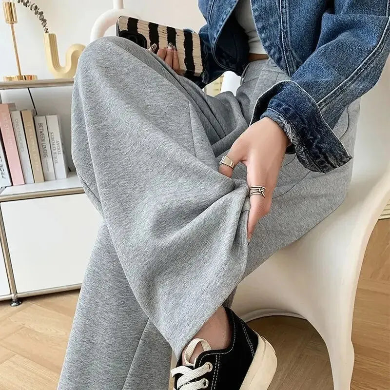 Wijdbeen Broek Afslankend Model Retro Stijl