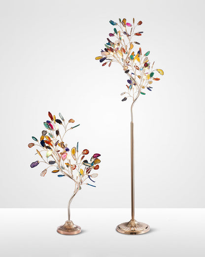 Agaat Kroonluchter – Natuursteen Hanglamp met Rozégouden Frame voor Hoge Ruimtes – Ø 65 cm & Ø 85 cm