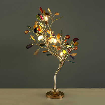 Agaat Kroonluchter – Natuursteen Hanglamp met Rozégouden Frame voor Hoge Ruimtes – Ø 65 cm & Ø 85 cm