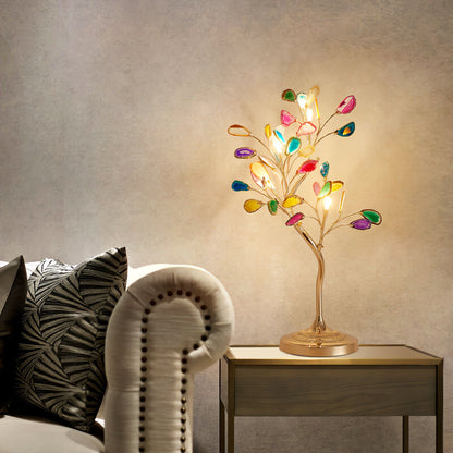 Agaat Kroonluchter – Natuursteen Hanglamp met Rozégouden Frame voor Hoge Ruimtes – Ø 65 cm & Ø 85 cm
