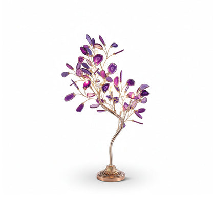 Agaat Kroonluchter – Natuursteen Hanglamp met Rozégouden Frame voor Hoge Ruimtes – Ø 65 cm & Ø 85 cm