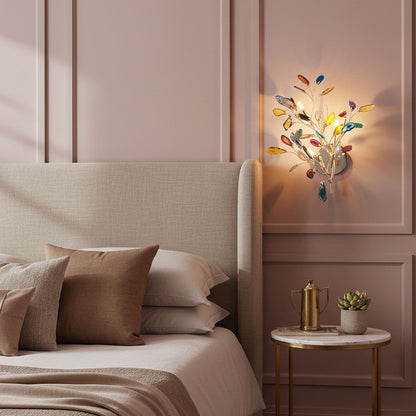 Agaat Wandlamp Natuursteen Goud Messing Wandverlichting Modern Design voor Woonkamer Slaapkamer