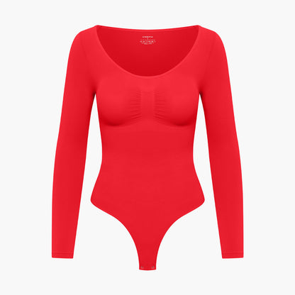 Vrouwelijk Bodysuit Dames Longsleeve Naadloos Elegant