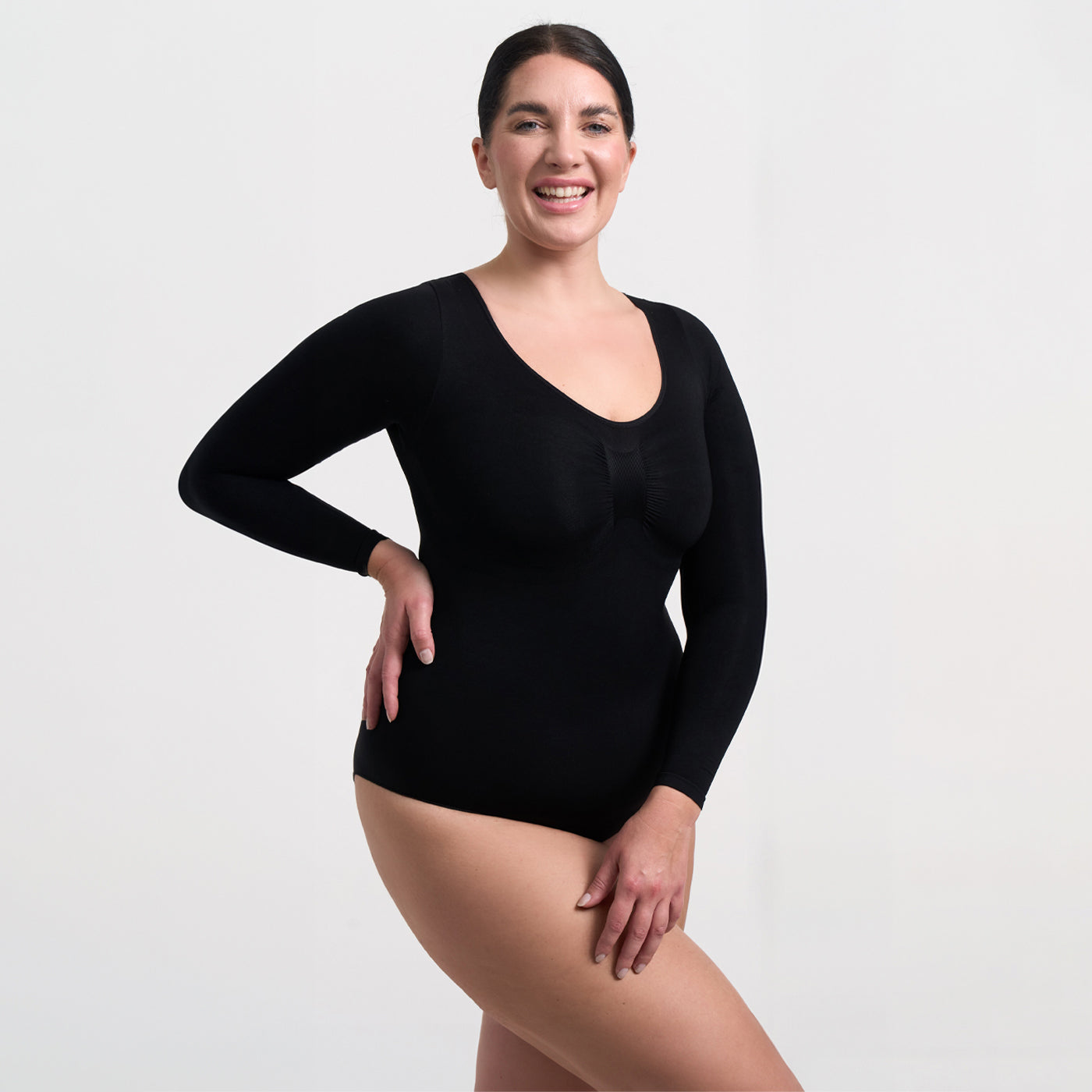 Vrouwelijk Bodysuit Dames Longsleeve Naadloos Elegant