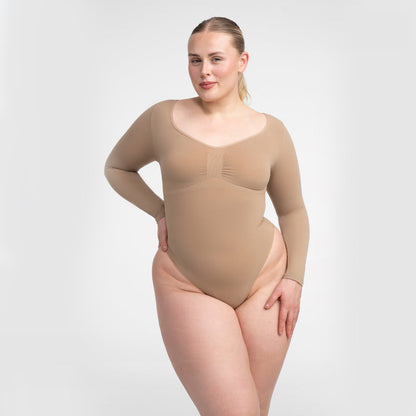 Vrouwelijk Bodysuit Dames Longsleeve Naadloos Elegant