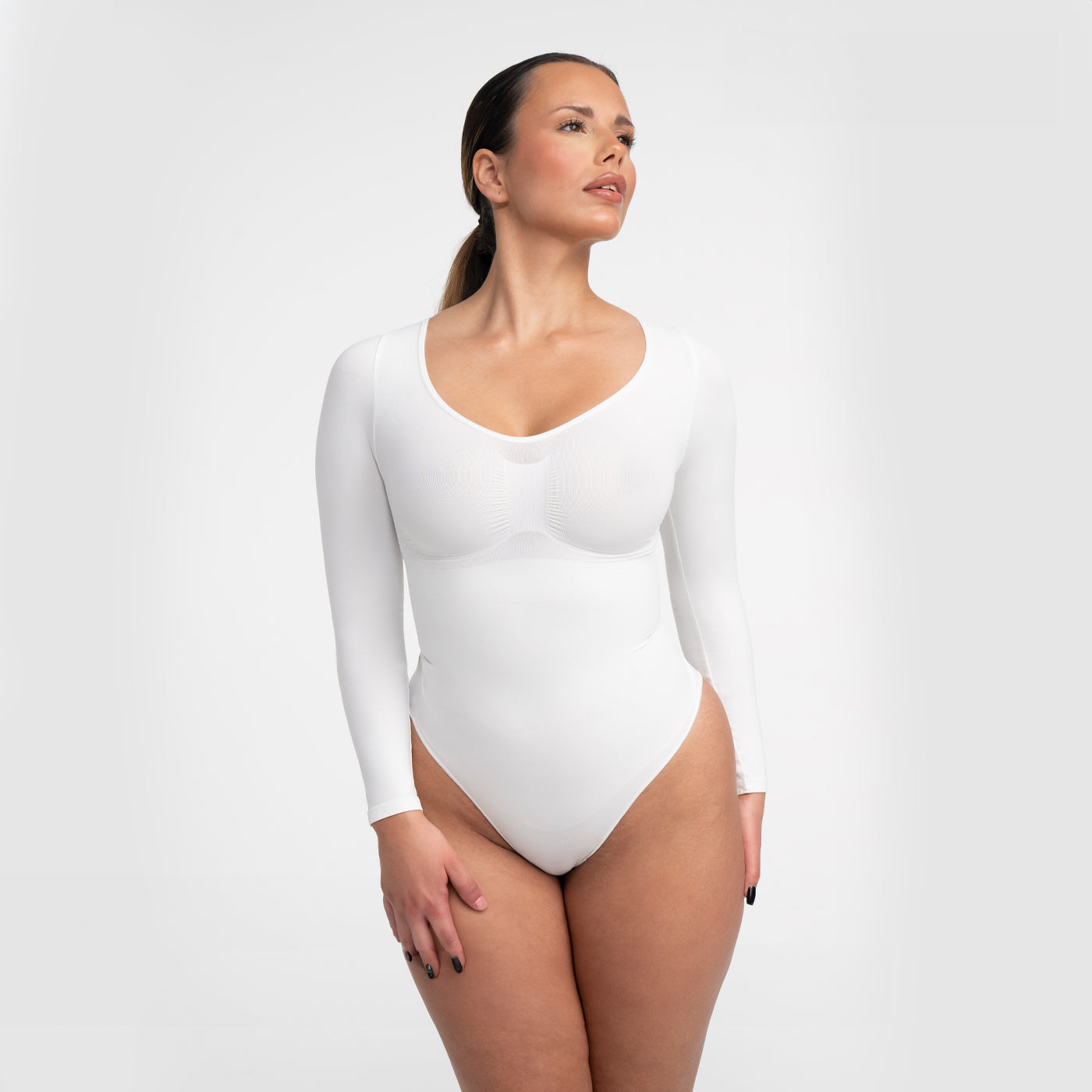 Vrouwelijk Bodysuit Dames Longsleeve Naadloos Elegant