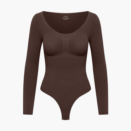 Vrouwelijk Bodysuit Dames Longsleeve Naadloos Elegant