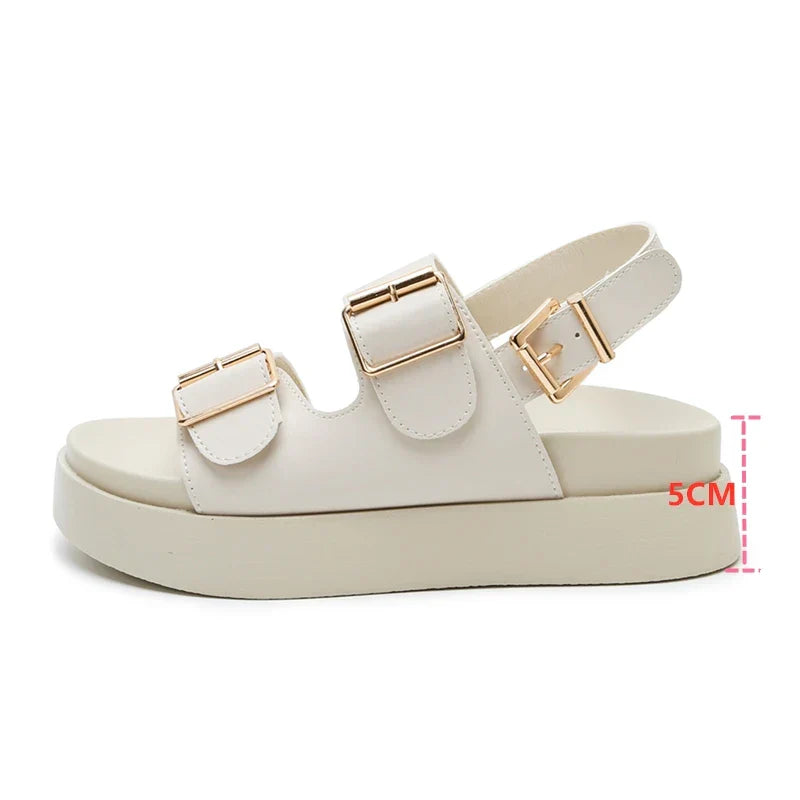 Dames Sandalen Zomergloed Comfortabel Leer