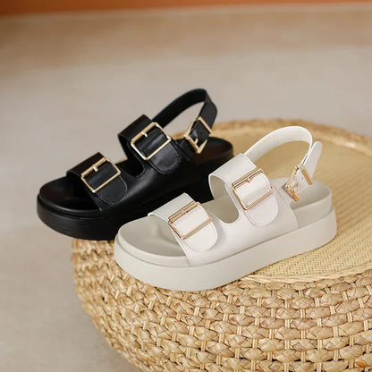 Dames Sandalen Zomergloed Comfortabel Leer