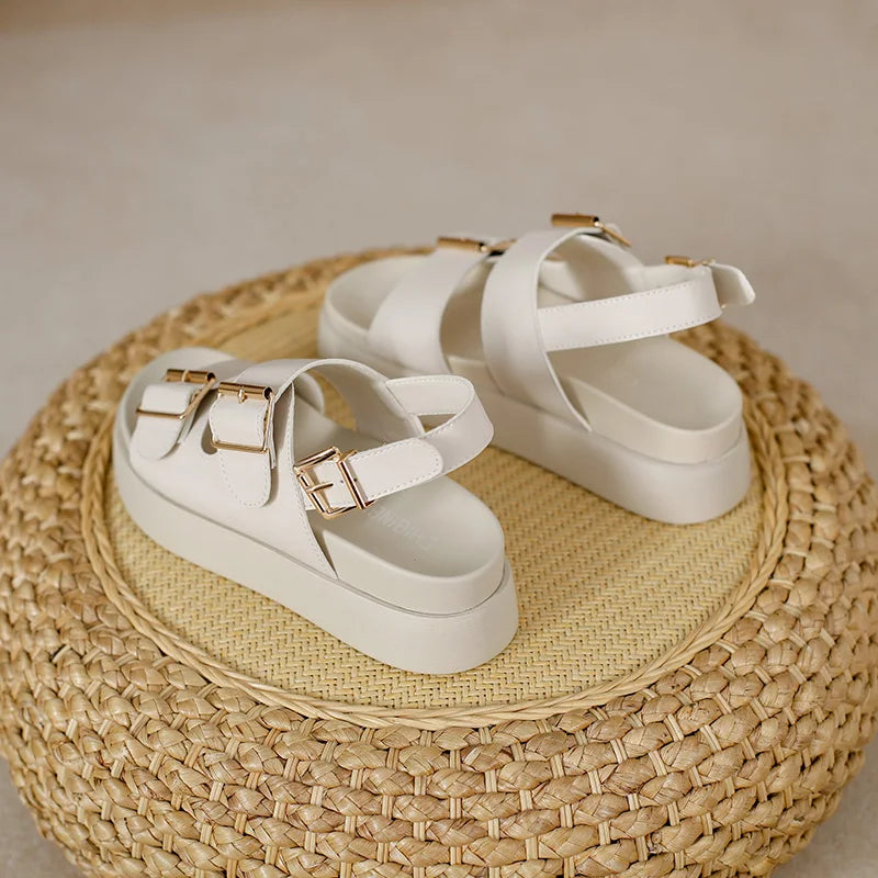 Dames Sandalen Zomergloed Comfortabel Leer