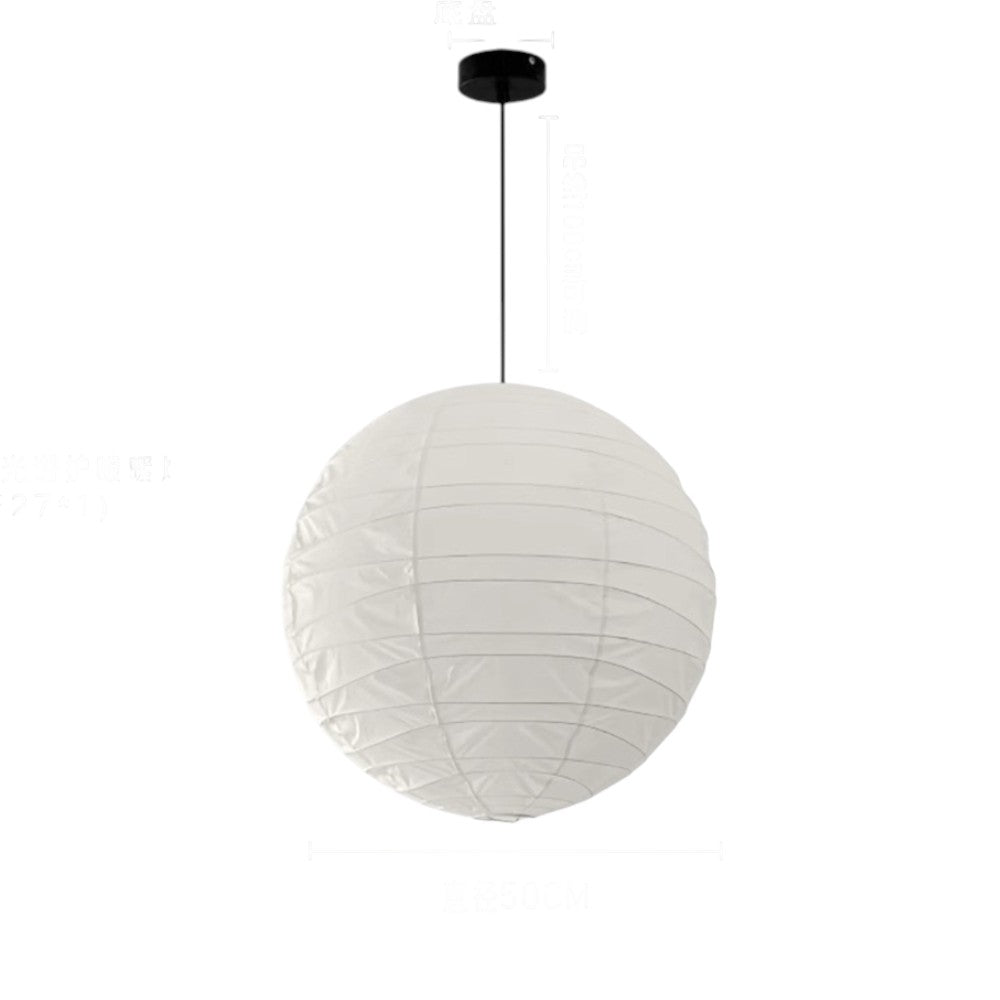 Akari hanglamp rijstpapier Ø30 Ø45 Ø55 wit woonkamer slaapkamer Japans design sfeerverlichting