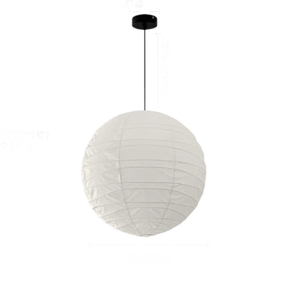 Akari hanglamp rijstpapier Ø30 Ø45 Ø55 wit woonkamer slaapkamer Japans design sfeerverlichting