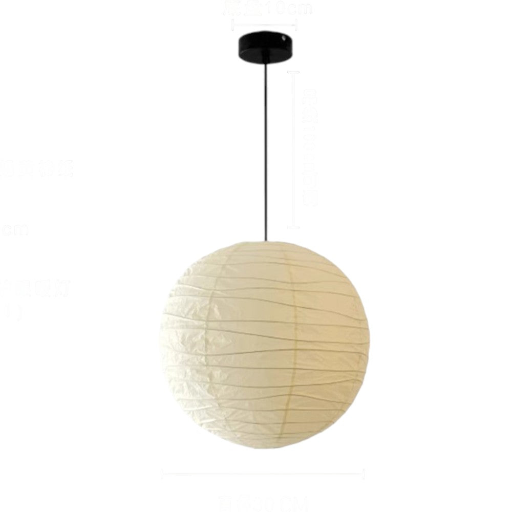 Akari hanglamp rijstpapier Ø30 Ø45 Ø55 wit woonkamer slaapkamer Japans design sfeerverlichting