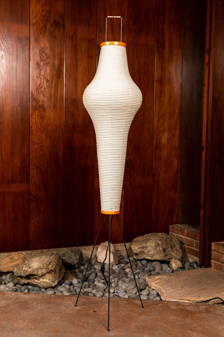 Akari Vloerlamp Mulberypapier Metaal Japanse Stijl Woonkamer