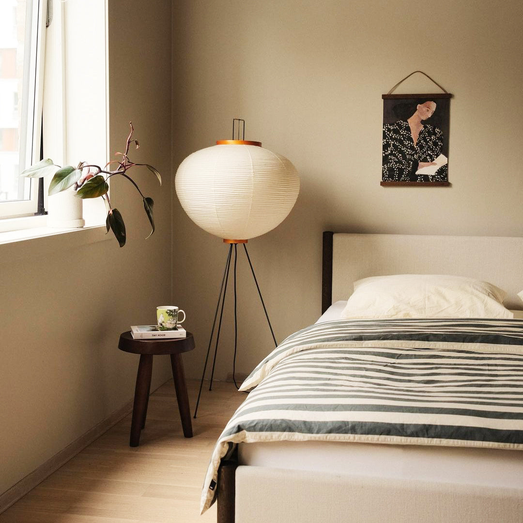 Akari Vloerlamp Mulberypapier Metaal Japanse Stijl Woonkamer