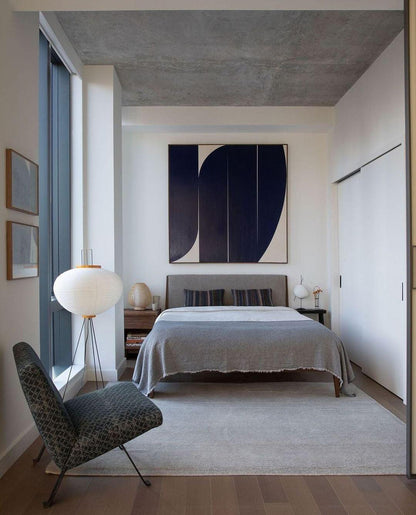 Akari Vloerlamp Mulberypapier Metaal Japanse Stijl Woonkamer