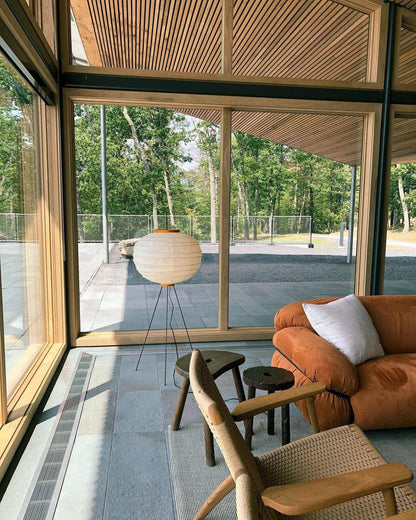 Akari Vloerlamp Mulberypapier Metaal Japanse Stijl Woonkamer