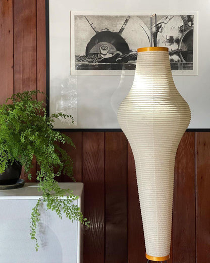Akari Vloerlamp Mulberypapier Metaal Japanse Stijl Woonkamer
